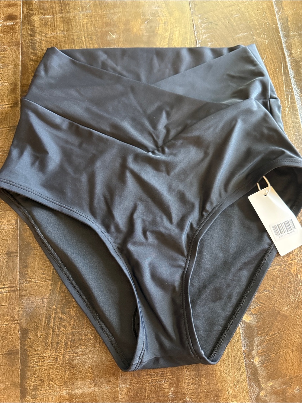 High-Waist Black Bikini Bottom - Women Swim